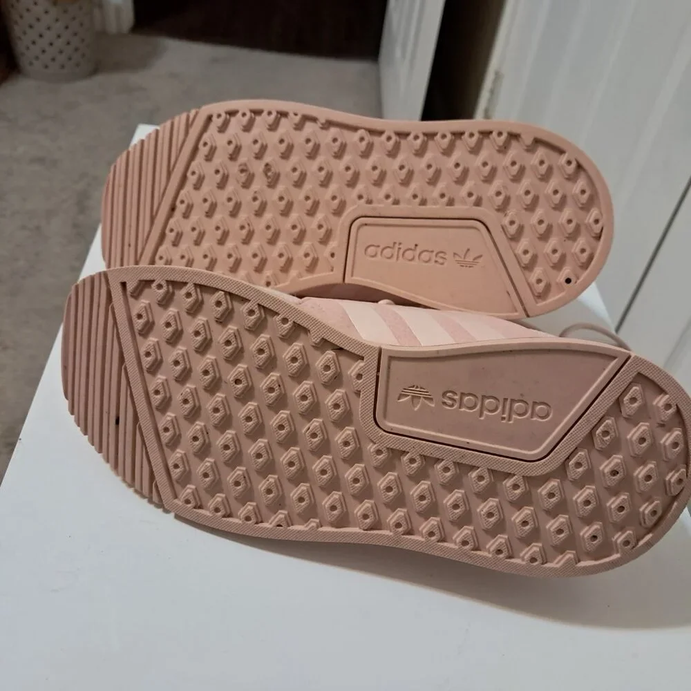 Girl's Pink Adidas Sneakers - Picture 3 of 6